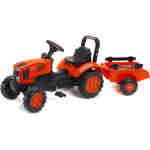 traktor kubota sa prikolicom na pedale za decu uzrasta 2 do 5 godina