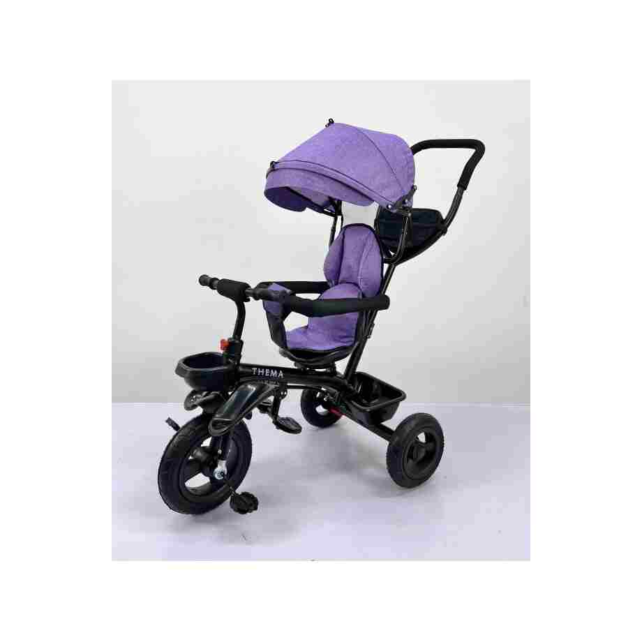 themasport tricikl ts-68 ljubičasti metalni ram rotirajuće sedište točkovi od gume