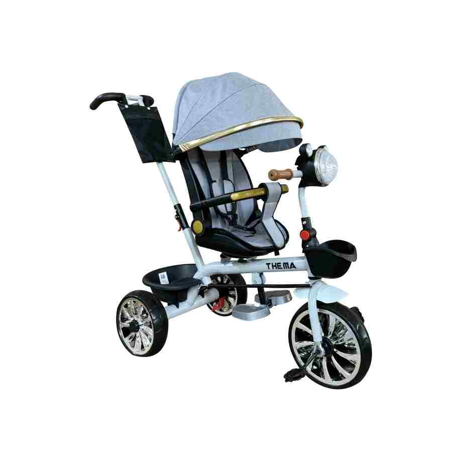 tricikl ts610-sivi tricikl ts610 sivi sa rotirajućim sedištem i pu točkovima