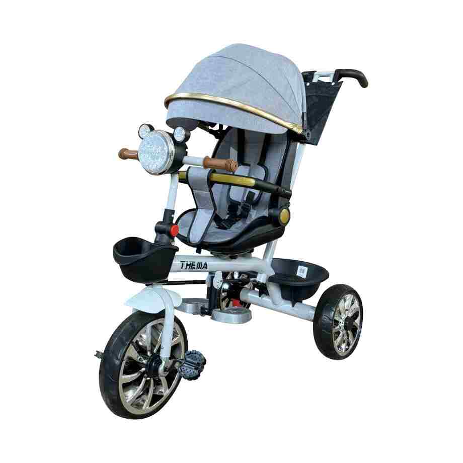 tricikl ts610-sivi tricikl ts610 sivi sa rotirajućim sedištem i pu točkovima