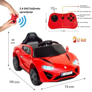 309321 Auto Jagor 12V R/C Crveni 2