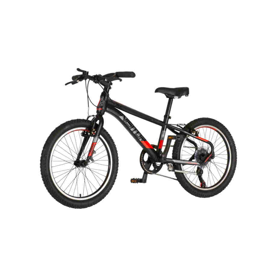Bicikl junior 20 visitor radiance 20" 11" v-brake 6 brzina 120-142cm (xxs) crno crveni bicikl junior 20 visitor radiance visitor radiance 20 juniorski bicikl crno crveni 6 brzina v-brake
