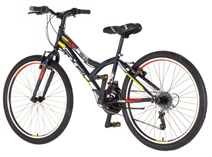 bicikl junior 24 explorer spy plavi planinski sa v-brake kočnicama