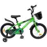 dečija bicikla ts-16 zelena boy dečija bicikla ts-16 zelena sa pomoćnim točkićima i prednjom korpicom