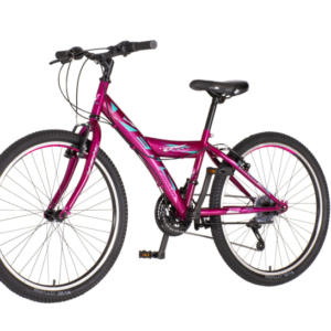 Bicikl junior 24 venssini parma 24" 13" v-brake 18 brzina 132-155cm(xs) ljubičasti uv sjaj perla bicikl junior 24 venssini parma venssini parma 24 juniorski mtb bicikl ljubičasti uv sjaj perla