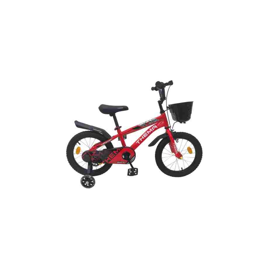 dečija bicikla ts-16 crvena boy dečija bicikla ts-16 crvena sa pomoćnim točkićima i korpicom