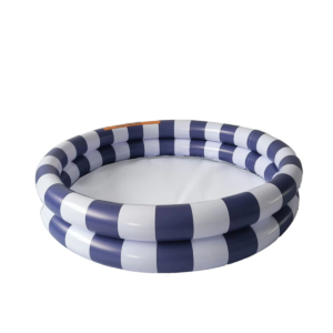 Swim Essentials bazen 100cm Swim Essentials dečiji bazen 100cm tamno plavo-bele pruge belo dno za decu