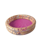 Swim Essentials dečiji bazen 100cm roze dno narandžasti cvetni print za decu