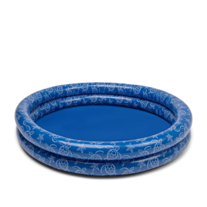 Swim Essentials dečiji bazen 100cm tamno plavi morski print kornjače zvezde za decu
