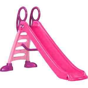 tobogan roze 200cm sa stabilnom konstrukcijom i sigurnim rukohvatima