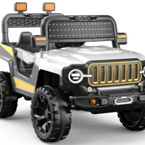 Džip mini 12v – Beli džip mini 12v beli sa led svetlima i bluetooth
