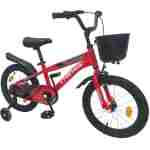 dečija bicikla ts-16 crvena boy dečija bicikla ts-16 crvena sa pomoćnim točkićima i korpicom