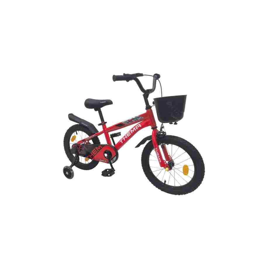 dečija bicikla ts-16 crvena boy dečija bicikla ts-16 crvena sa pomoćnim točkićima i korpicom