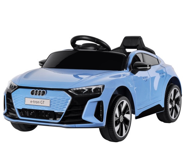 plavi auto na baterije audi e-tron gt licencirani model za decu