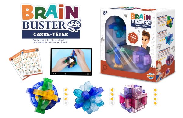 Mozaik slagalice BUKI Brain Buster set razvija logiku i koncentraciju kroz zabavne i edukativne izazove za decu