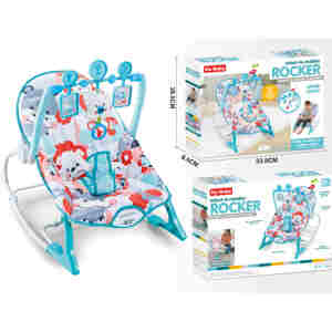 Muzička ležaljka za bebe Hu-Baby Rocker plava