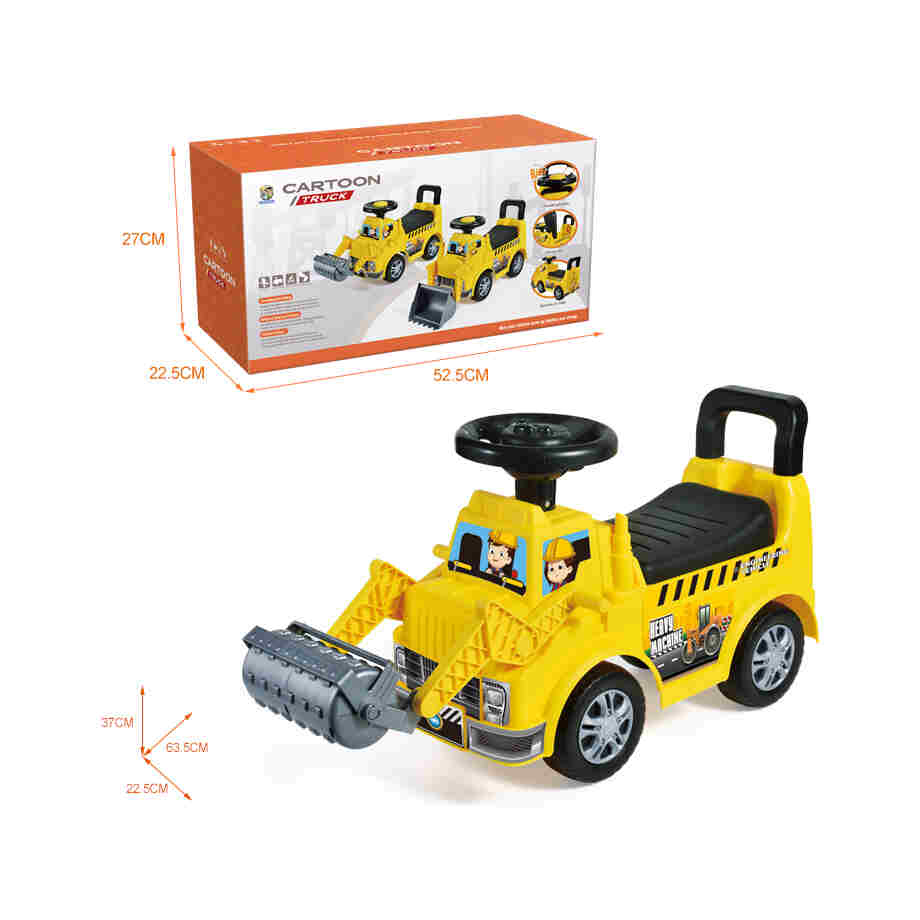 guralica valjak cartoon truck s prednjim valjkom i ergonomskim volanom