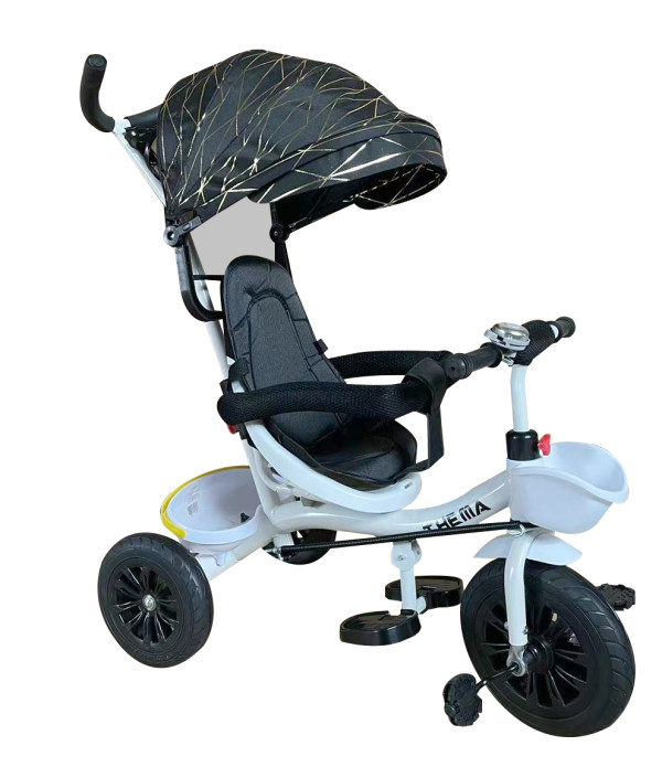 tricikl ts-776-black gold themasport tricikl ts-776 black gold sa tendom i metalnim ramom