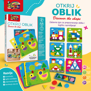 otkrij oblik edukativna igra sa geometrijskim oblicima za decu