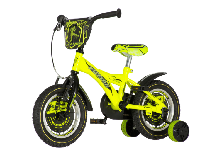 Bicikl kids visitor player 12" 7" v-brake kontra 95-115cm (12") neon žuti uv