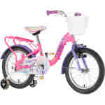 Bicikl kids visitor unicorn 16" 9" v-brake kontra 105-125cm (16") roze uv sjaj bicikl kids visitor unicorn 16 visitor unicorn 16 dečiji bicikl roze uv sjaj sa pomoćnim
