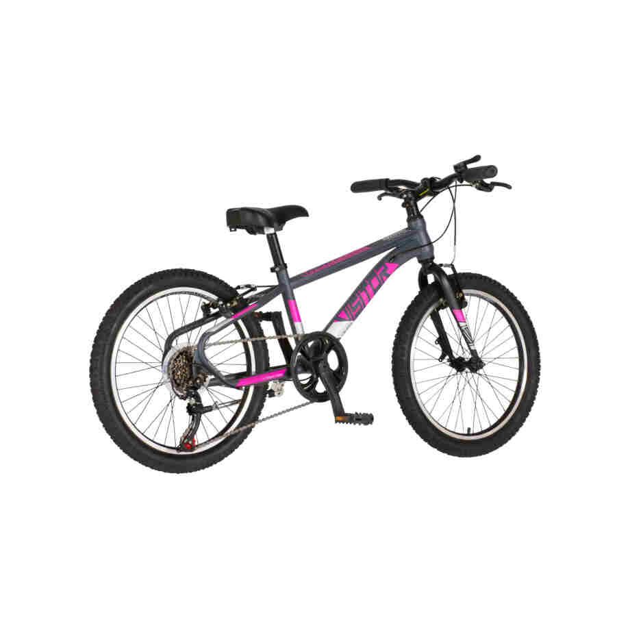 Bicikl junior 20 visitor radiance 20" 11" v-brake 6 brzina 120-142cm (xxs) sivi bicikl junior 20 visitor radiance visitor radiance 20 inča sivi juniorski bicikl 6 brzina v-brake
