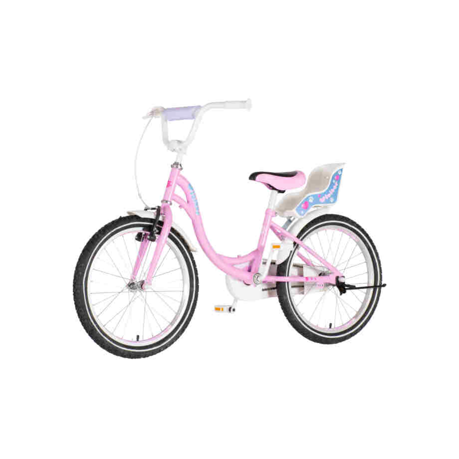 Bicikl kids visitor kitty 20" 11" v-brake kontra 115-135cm (20") roze bicikl kids visitor kitty 20 bicikl kids visitor kitty roze sa točkovima od 20 inča