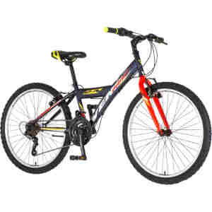 Bicikl junior 24 venssini parma 24" 13" v-brake  18 brzina 132-155cm (xs) plavi
