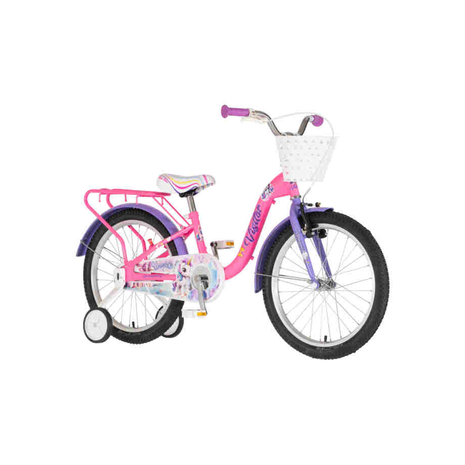 bicikl kids visitor unicorn 20 visitor unicorn 20 dečiji bicikl za devojčice roze uv sjaj