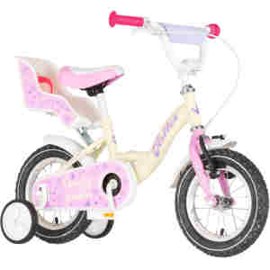 bicikl kids visitor liloo 12 dečiji bicikl visitor liloo 12 inča bež roze mat boja