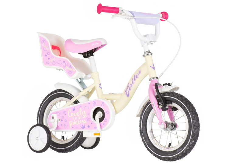 bicikl kids visitor liloo 12 dečiji bicikl visitor liloo 12 inča bež roze mat boja
