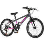 Bicikl junior 20 visitor radiance 20" 11" v-brake 6 brzina 120-142cm (xxs) sivi bicikl junior 20 visitor radiance visitor radiance 20 inča sivi juniorski bicikl 6 brzina v-brake