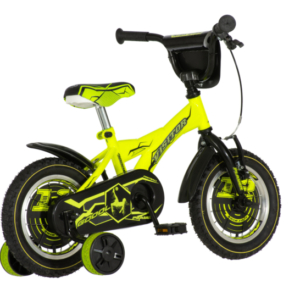 Bicikl kids visitor player 12" 7" v-brake  kontra 95-115cm (12") neon žuti uv - Slika 3