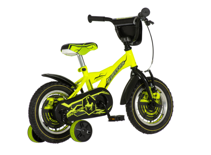 Bicikl kids visitor player 12" 7" v-brake kontra 95-115cm (12") neon žuti uv