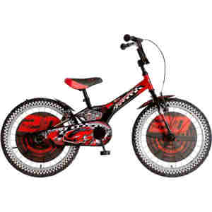 bicikl kids visitor nitro 20 crno crveni sa anatomskim sedištem