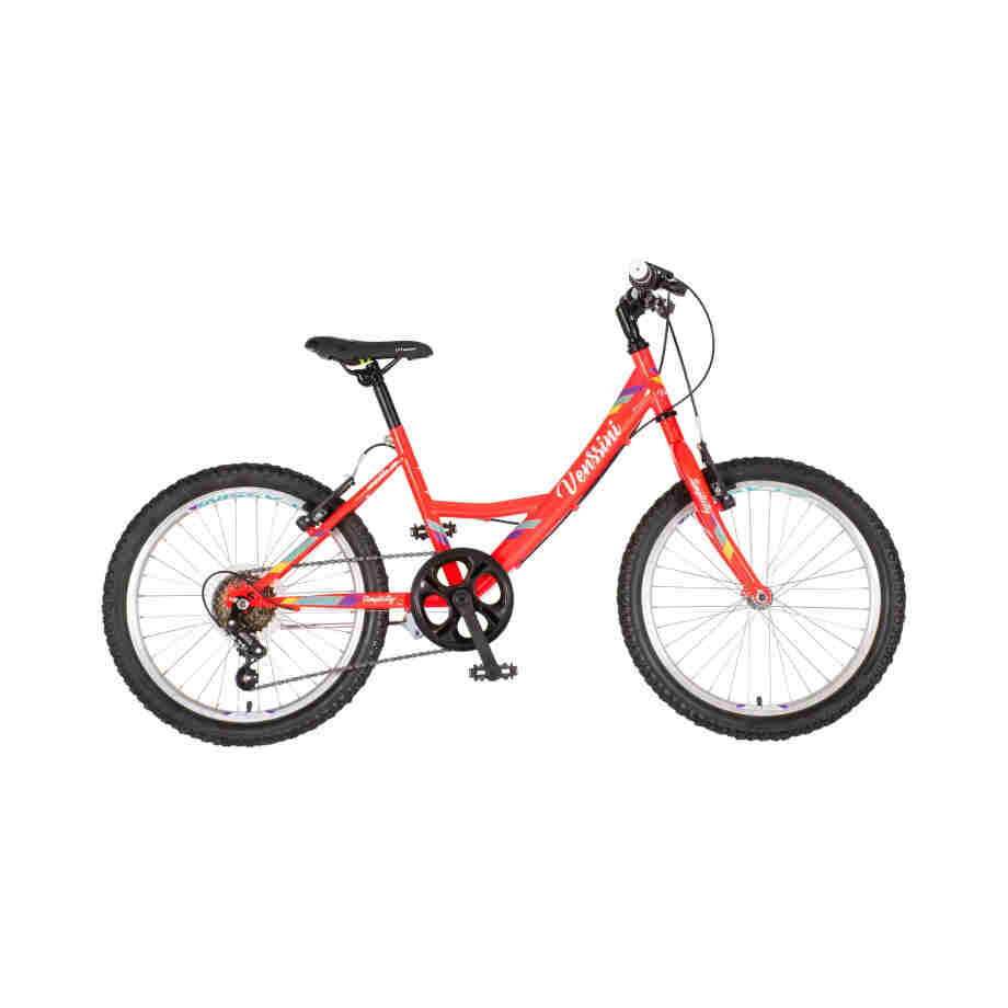Bicikl junior 20 venssini parma 20" 13" v-brake 6 brzina 120-142cm (xxs) crveni bicikl junior 20 venssini parma crveni sa v-brake kočnicama