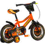 Bicikl kids visitor motocross 12" 8" v-brake  kontra 95-115cm (12") neon narandžasti uv - Slika 3