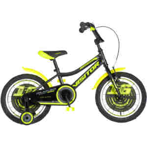Bicikl kids visitor ranger 16" 9" v-brake  kontra 105-125cm (16") crno žuti polu mat - Slika 2