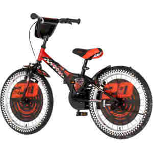 Bicikl kids visitor nitro 20" 10" v-brake kontra 115-135cm (20") crno crveni bicikl kids visitor nitro 20 crno crveni sa anatomskim sedištem