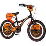 Bicikl kids visitor basket 20" 10" v-brake  kontra 115-135cm (20") crno narandžasti - Slika 1