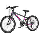 Bicikl junior 20 visitor radiance 20" 11" v-brake 6 brzina 120-142cm (xxs) sivi bicikl junior 20 visitor radiance visitor radiance 20 inča sivi juniorski bicikl 6 brzina v-brake