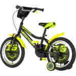 Bicikl kids visitor ranger 16" 9" v-brake  kontra 105-125cm (16") crno žuti polu mat - Slika 4
