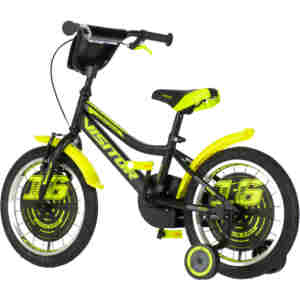 Bicikl kids visitor ranger 16" 9" v-brake  kontra 105-125cm (16") crno žuti polu mat - Slika 4