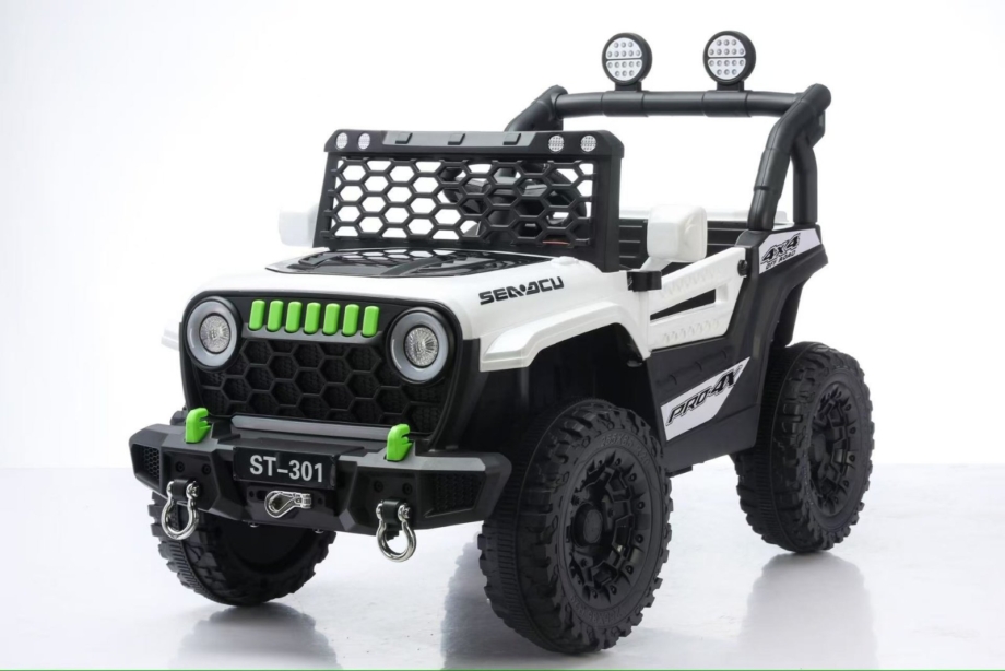 TS-301-beli auto na baterije ts-301 beli električni džip za decu