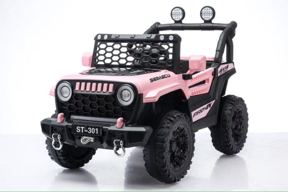 auto na baterije ts-301 roze električni automobil za decu