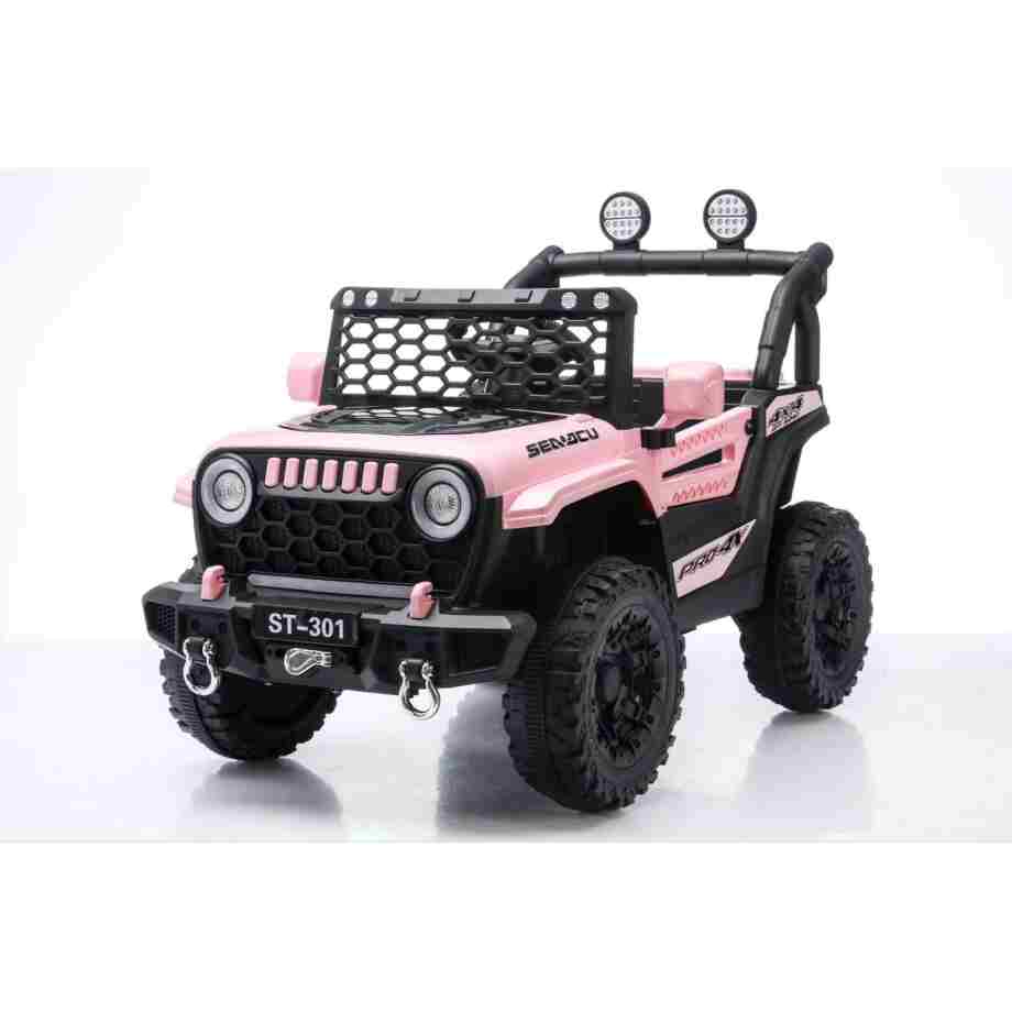 auto na baterije ts-301 roze električni automobil za decu