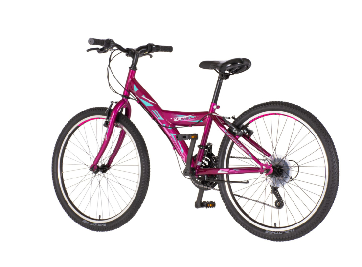 Bicikl junior 24 venssini parma 24" 13" v-brake 18 brzina 132-155cm(xs) ljubičasti uv sjaj perla bicikl junior 24 venssini parma venssini parma 24 juniorski mtb bicikl ljubičasti uv sjaj perla