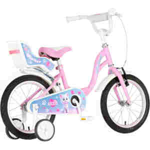 Bicikl kids visitor kitty 16" 9" v-brake kontra 105-125cm (16") roze bicikl kids visitor kitty 16 roze bicikl visitor kitty 16 inča za devojčice sa mekkim