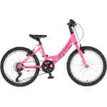 Bicikl junior 20 venssini parma alu 20" alu 12" v-brake 6 brzina 132-155cm (xs) roza bicikl junior 20 venssini parma venssini parma juniorski bicikl 20 inča roza aluminijumski ram v-brake