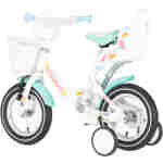 Bicikl kids visitor lola 12" 7" v-brake kontra 95-115cm (12") belo roze perla bicikl kids visitor lola 12 belo roze perla sa pomoćnim točkićima
